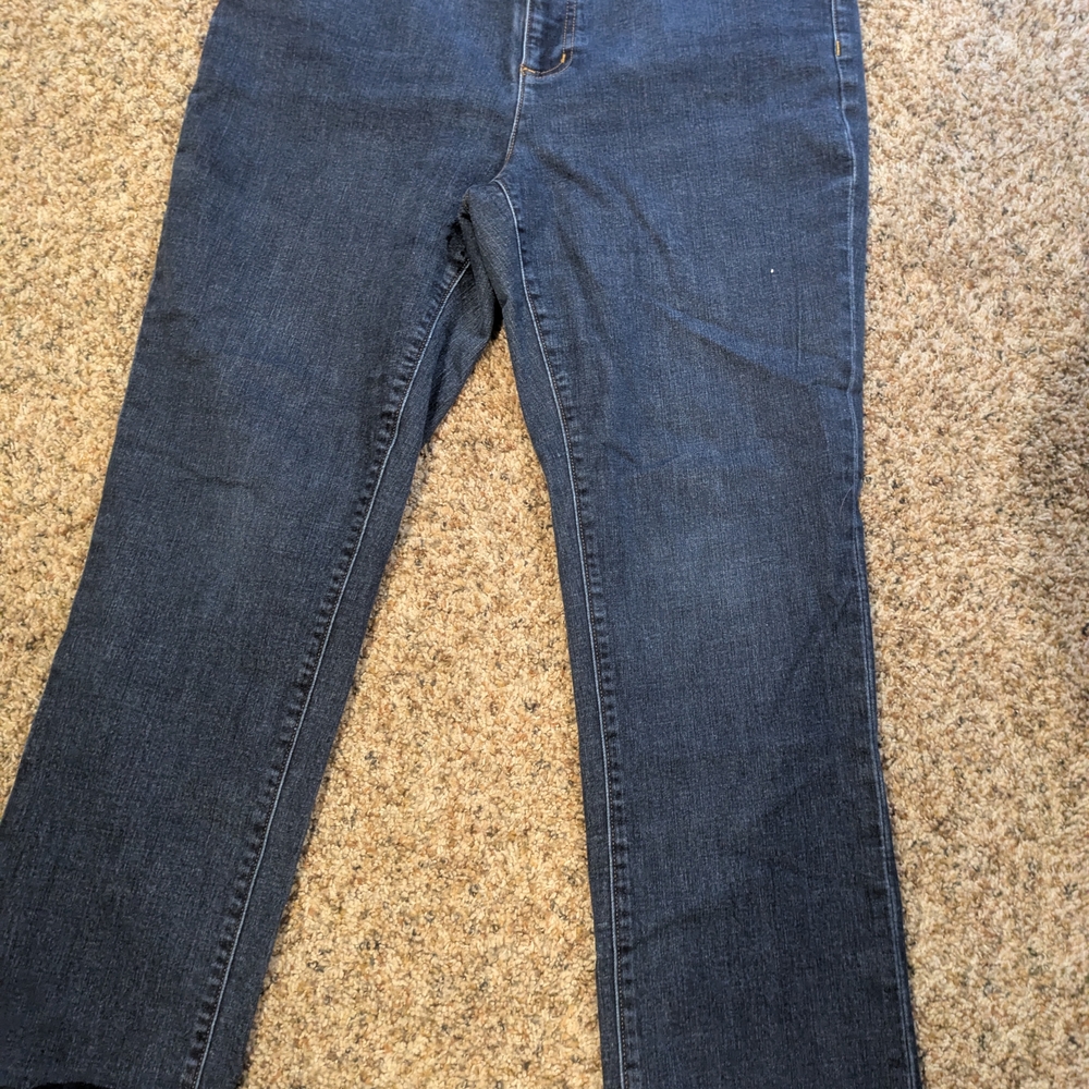 Lands' End Classic Blue Straight Leg Jeans